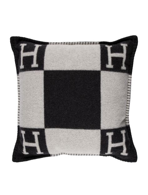 hermes black pillow